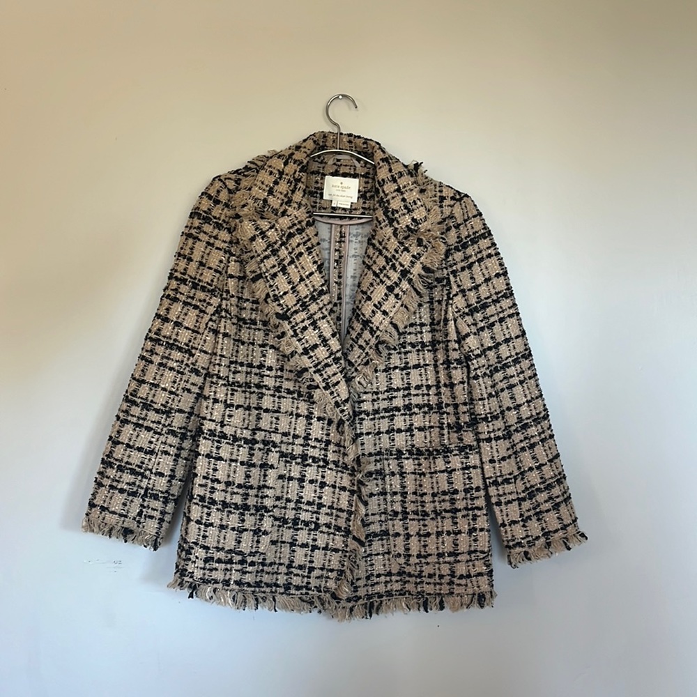 Kate Spade Metallic Tweed Jacket